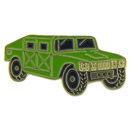 Eagle Emblems P15859 Pin - Humvee, Green - 1 in.