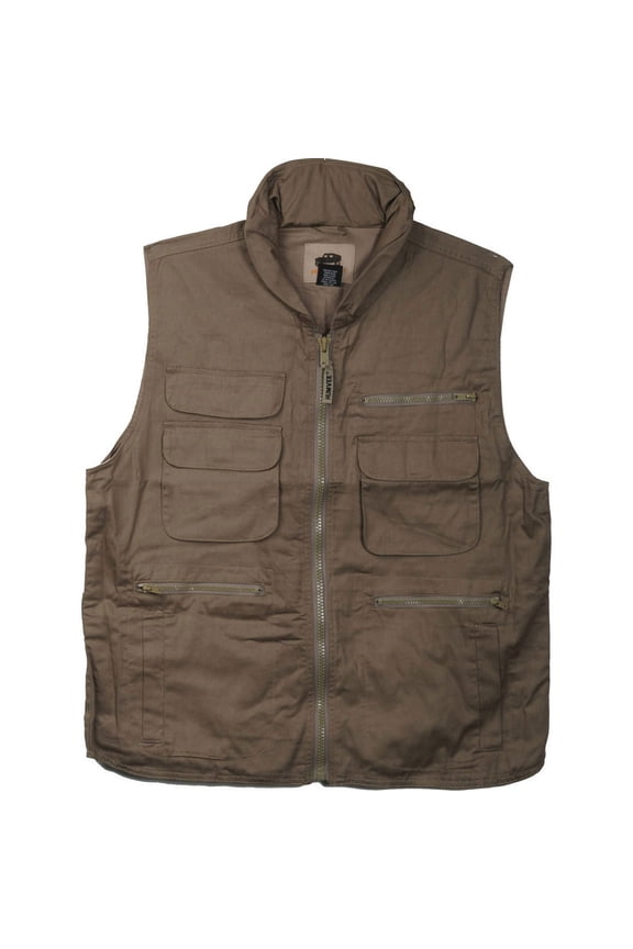 Humvee 100% Cotton Ranger Vest - Khaki - Small (S)