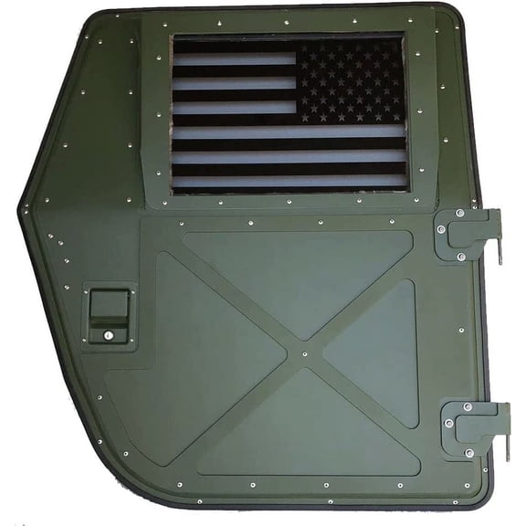 Humvee Window American Flag Vinyl Sticker Decal