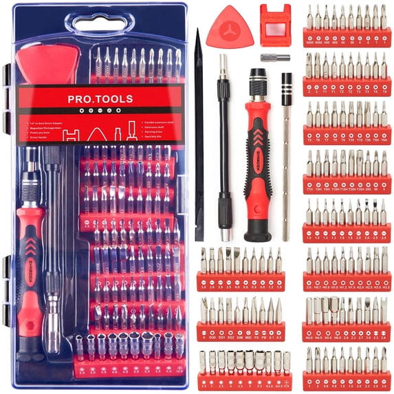 124 in 1 Precision Screwdriver Sets Magnetic Driver Kit Electronic Repair Tool Kit for iPhone iPad PC Computer Laptop MacBook Tablet Xbox Game Console Watch