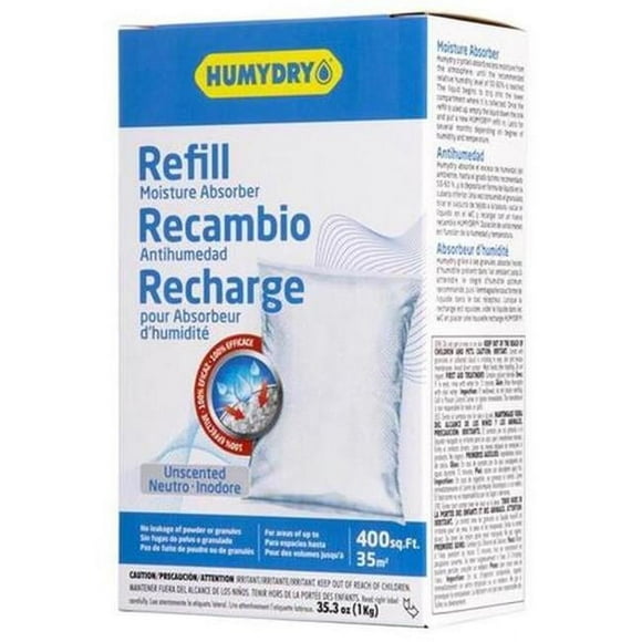 Humydry Moisture Absorber Refill 35.3 oz., Unscented for Dehumidifier Accessories