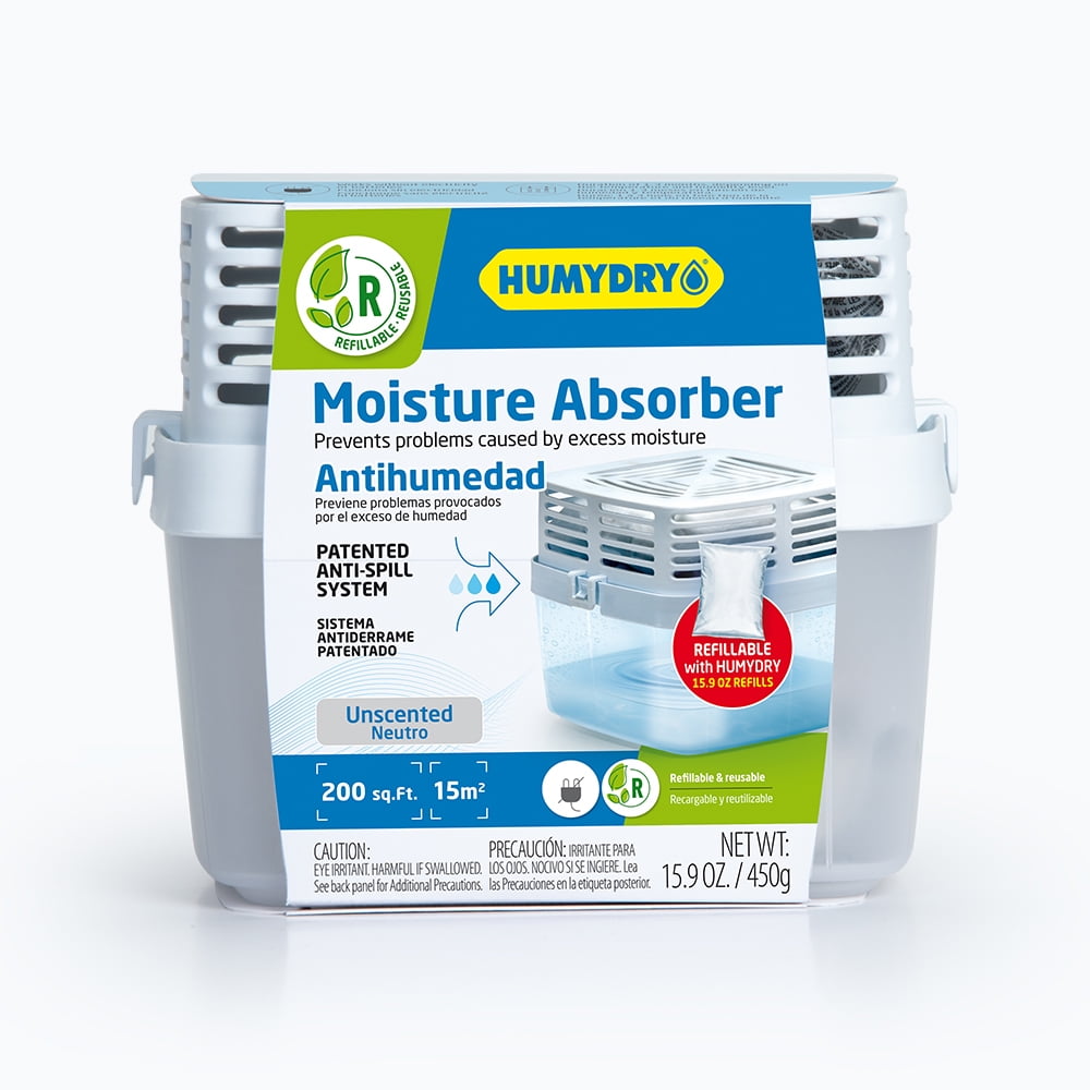 Humydry Premium 15.9oz. Medium Room Moisture Absorbing Device (covers 200 sq ft), Unscented