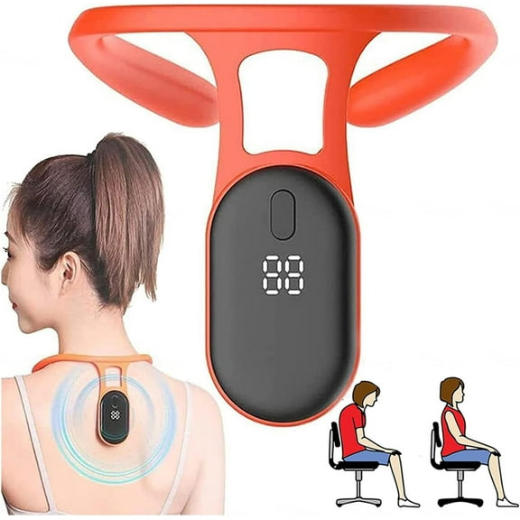 Hunchback Smart Corrector, Intelligent Reminder Corrects Posture Back Support Training, Maintains Healthy Posture, Adults and Students are Applicable, Orange