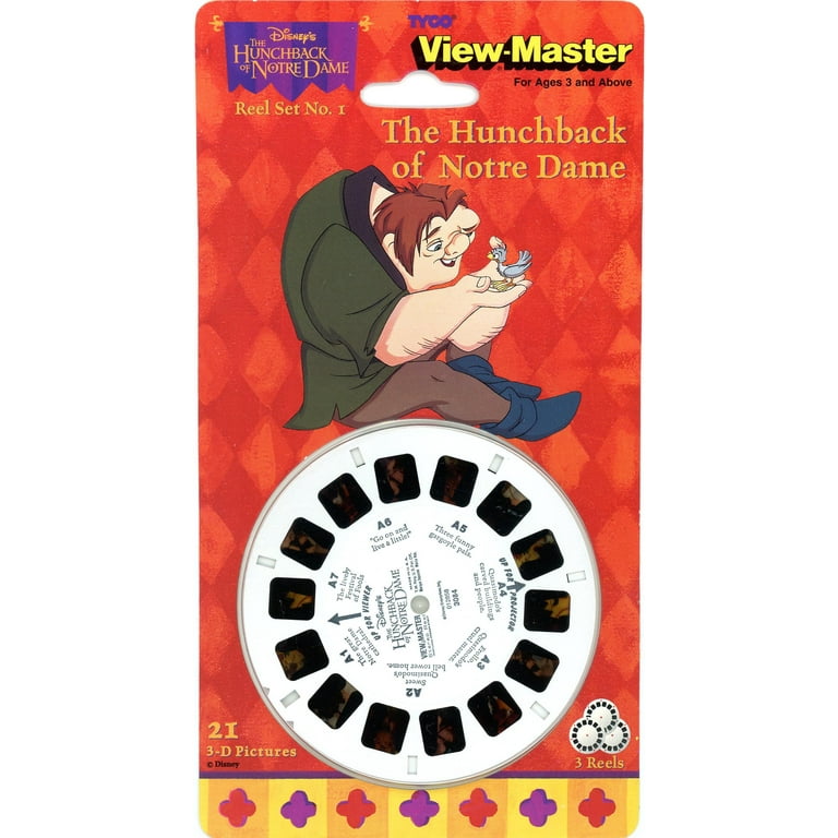Hunchback - ViewMaster 3 Reel Set on Card 
