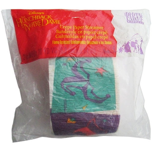 Hunchback of Notre Dame Vintage 1996 Crepe Paper Streamer (30ft)