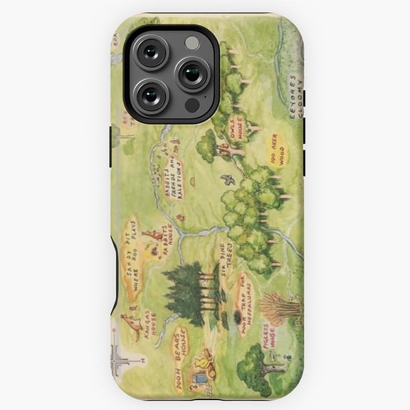 Hundred Acre Wood Map Phone Case for iPhone 16 15 14 13 12 11 Pro Max M890416