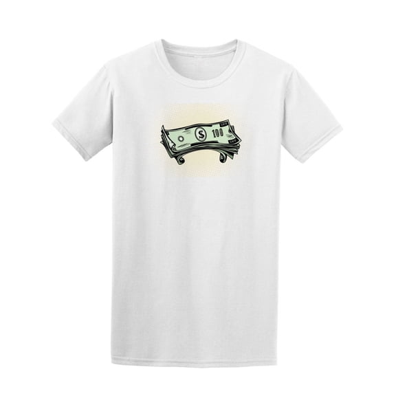 Hundred Dollar Bills T-Shirt Men -Image by Shutterstock, Male 4X-Large