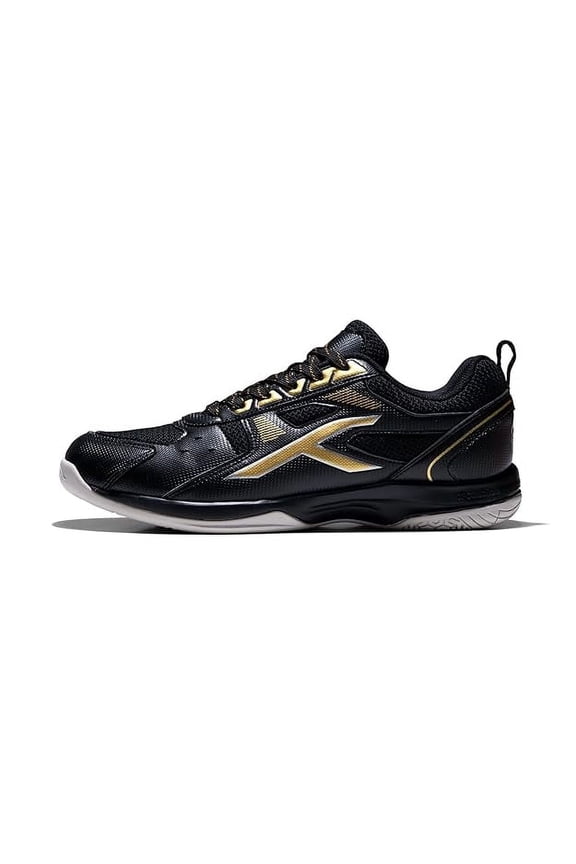 HBFS-2M153-1-6 Raze Non Marking Badminton Shoes - Black & Gold - Size 12
