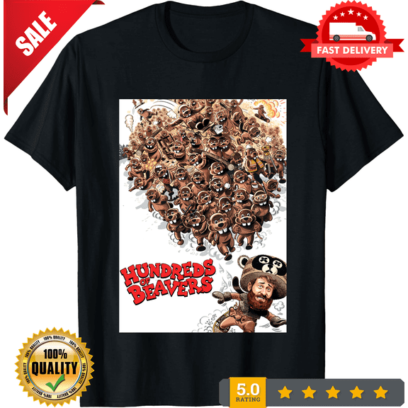 Hundreds Of Beavers Graphic T Shirt Unisex Heavy Cotton Tee, NEW TRENDING ITEM-TH71352