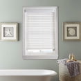 thumbnail image 1 of Hundreds Of Sizes 2 Inch Faux Wood Blind - 18" Width x 84" Long Custom Cut Cordless Indoor Window Blinds for Privacy, Light Control, White Faux Wood Venetian Blinds for Home and Office, 1 of 10