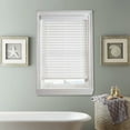 thumbnail image 1 of Hundreds Of Sizes 2 Inch Faux Wood Blind - 30" Width x 54" LONG Custom Cut Cordless Indoor Window Blinds for Privacy, Light Control, White Faux Wood Venetian Blinds for Home and Office, 1 of 10