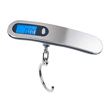 Hunei Scale Portable Suitcase Weight Luggage Travel 10G Digital LCD Scale Hanging 50KG Kitchen，Dining & Bar Silver (Clearance)