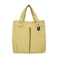 Hunei Spring And Summer Canvas Solid Color Stitching Handbag Student