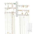 thumbnail image 1 of All Hung Up 6-Tier 6" Wall Jewelry Organizer, Command Strips included for Easy Hanging, 120 Hole Earring Organizer, Necklace Organizer, Bracelet Holder, Ring Holder, Rotating Branches, White, 1 of 6