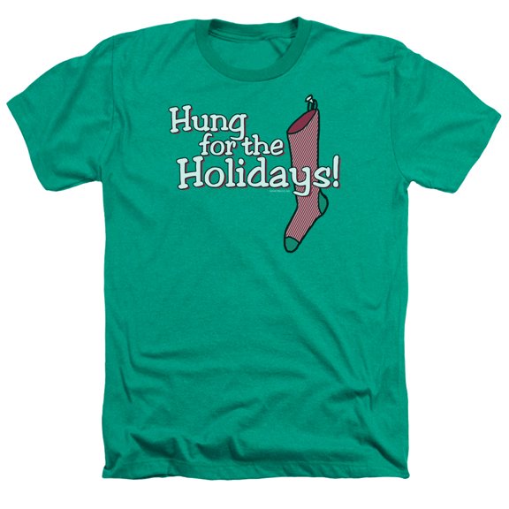 - Hung For The Holidays - Heather Short Sleeve Shirt - Large