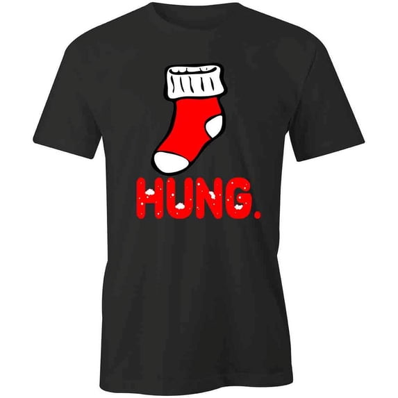 Hung T-Shirt | Christmas Holiday Black Tee Gift