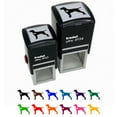 thumbnail image 1 of Hungarian Vizsla Dog with Heart Self-Inking Rubber Stamp Ink Stamper - Blue Ink - Small 1 Inch, 1 of 7