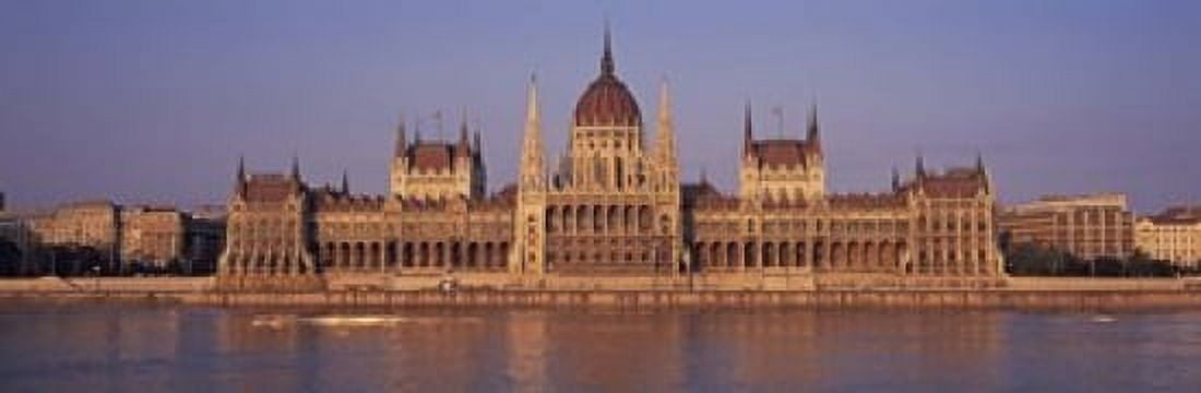 Hungary Budapest View of the Parliament building Canvas Art - Panoramic Images (18 x 6)