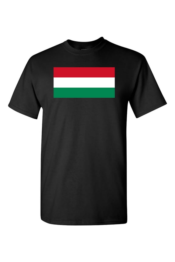 Hungary Country Flag Adult DT T-Shirt Tee