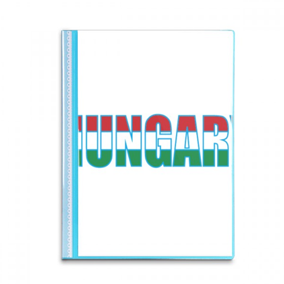 Hungary Country Flag Name Book Sheet Protectors Portfolio Binder Folder
