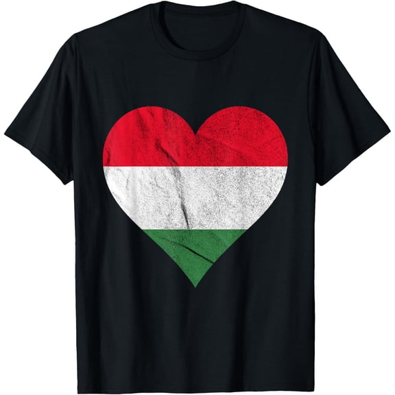 Hungary Heart Hungarian Hungarian Flag Hungarian Pride T-Shirt