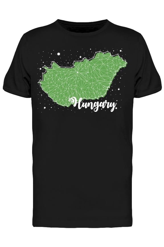 Hungary Map Constellation  T-Shirt Men -Image by Shutterstock, Male Medium