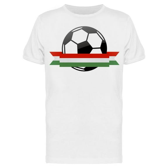 Hungary National Flag Football T-Shirt Men -Image by Shutterstock, Male Medium