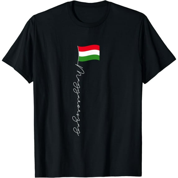 Hungary Signature Flag Pole - Patriotic Hungarian, Flag T-Shirt mens t hirt men,black,women,misfits,journey ,boys