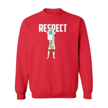 Hungary Soccer Team Respect - Varga Get Well Support Unisex Crewneck Sweatshirt (Red, 3X-Large)