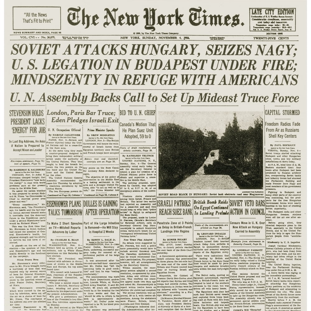 N Front Hungary Soviet Invasion. Nfront Page Of