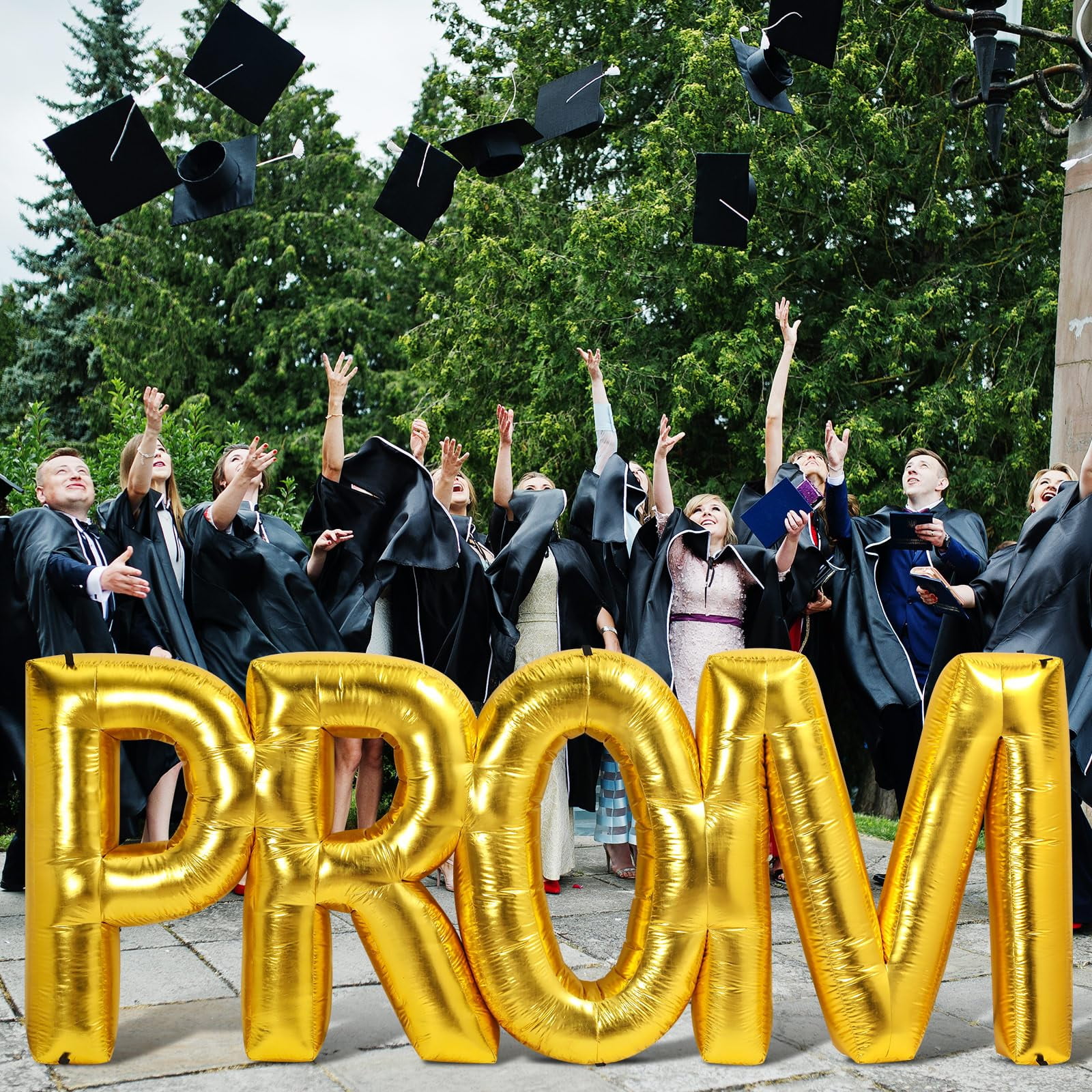 Hungdao 4 ft Inflatable Prom Decoration - Large Blow-up Prom Letters ...
