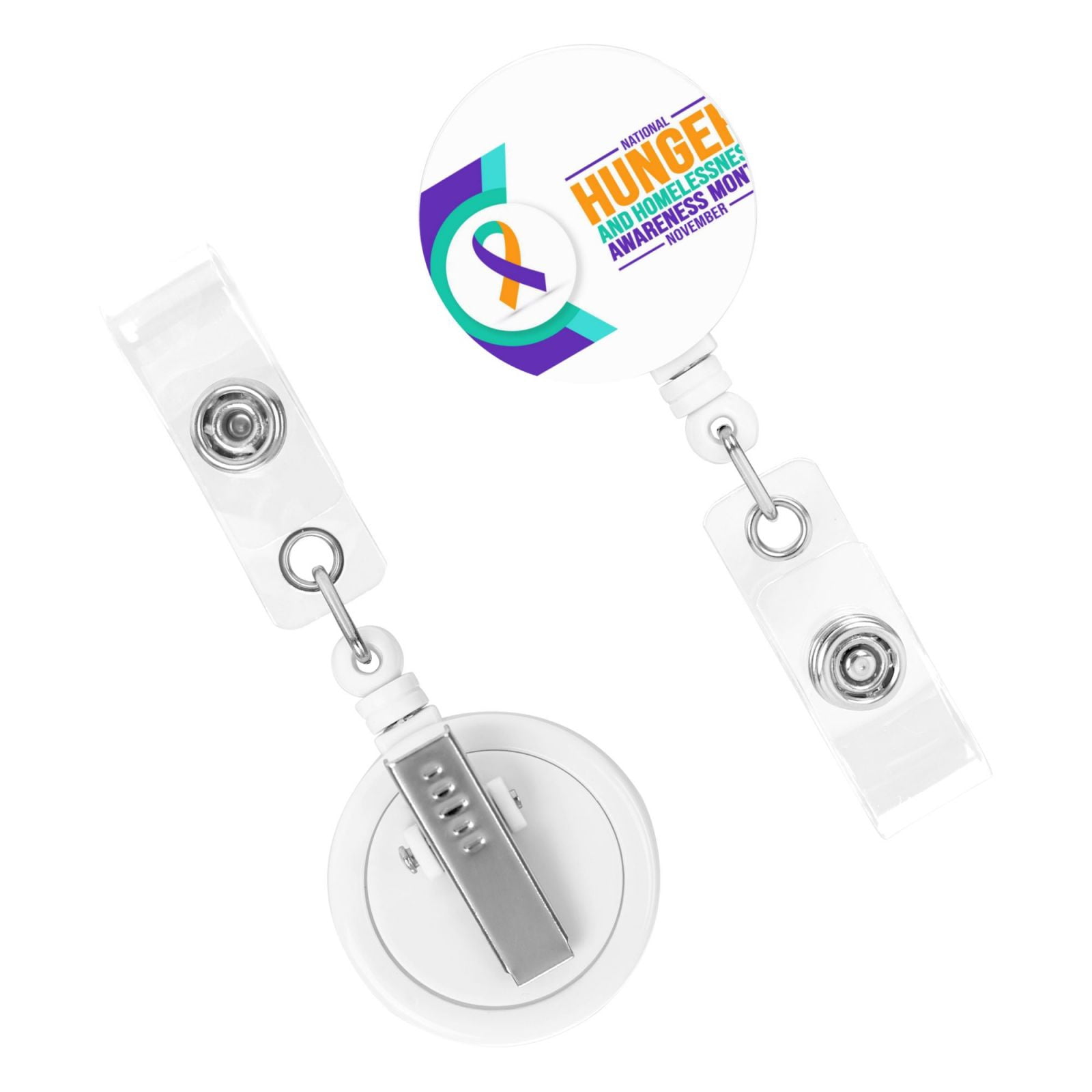 Hunger And Homelessness Awareness Month Badge Reel Retractable Badge ...