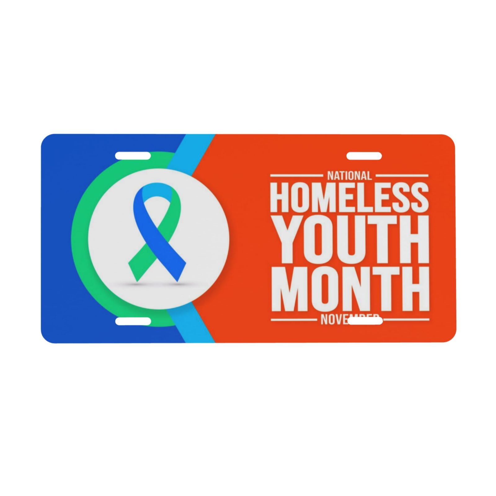 Hunger And Homelessness Awareness Month License Plate Funny Aluminum ...