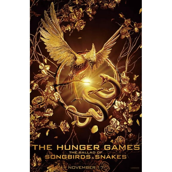 The Hunger Games Ballad of Songbirds and Snakes Poster Movie Posters Prints Bedroom Decor Silk Canvas for Wall Art Print Gift Home Decor Unframe Poster 12x18Inch,30x46cm
