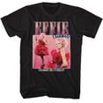 thumbnail image 1 of Hunger Games Effie Trinket Square Black Adult T-Shirt, 1 of 2