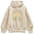 thumbnail image 1 of The Hunger Games - Floral Mockingjay Pin Oversized Fleece Hoodie Sweatshirt, 1 of 4