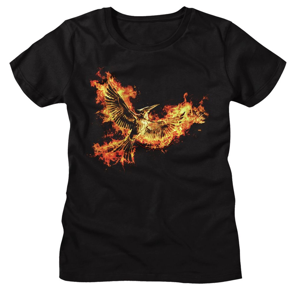 Maglietta Donna Hunger Games – Distretto 4 – Cotone 100%, Manica Corta, Taglia S – Ufficiale
