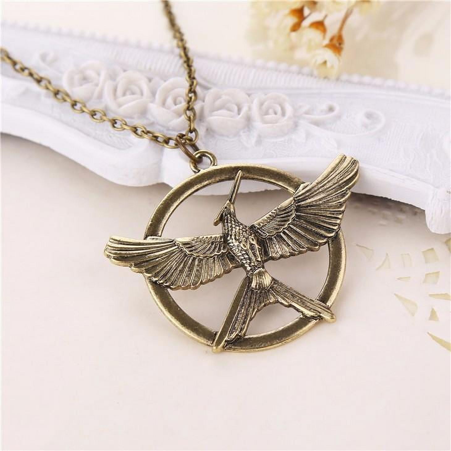 Buy RVM Jewels Percy Jackson Hunger Games Potter Deathly Hallows Divergent  and The Mortal Instruments Gold Pendant Necklace Fashion Jewellery  Accessory for Men and Women at Amazon.in