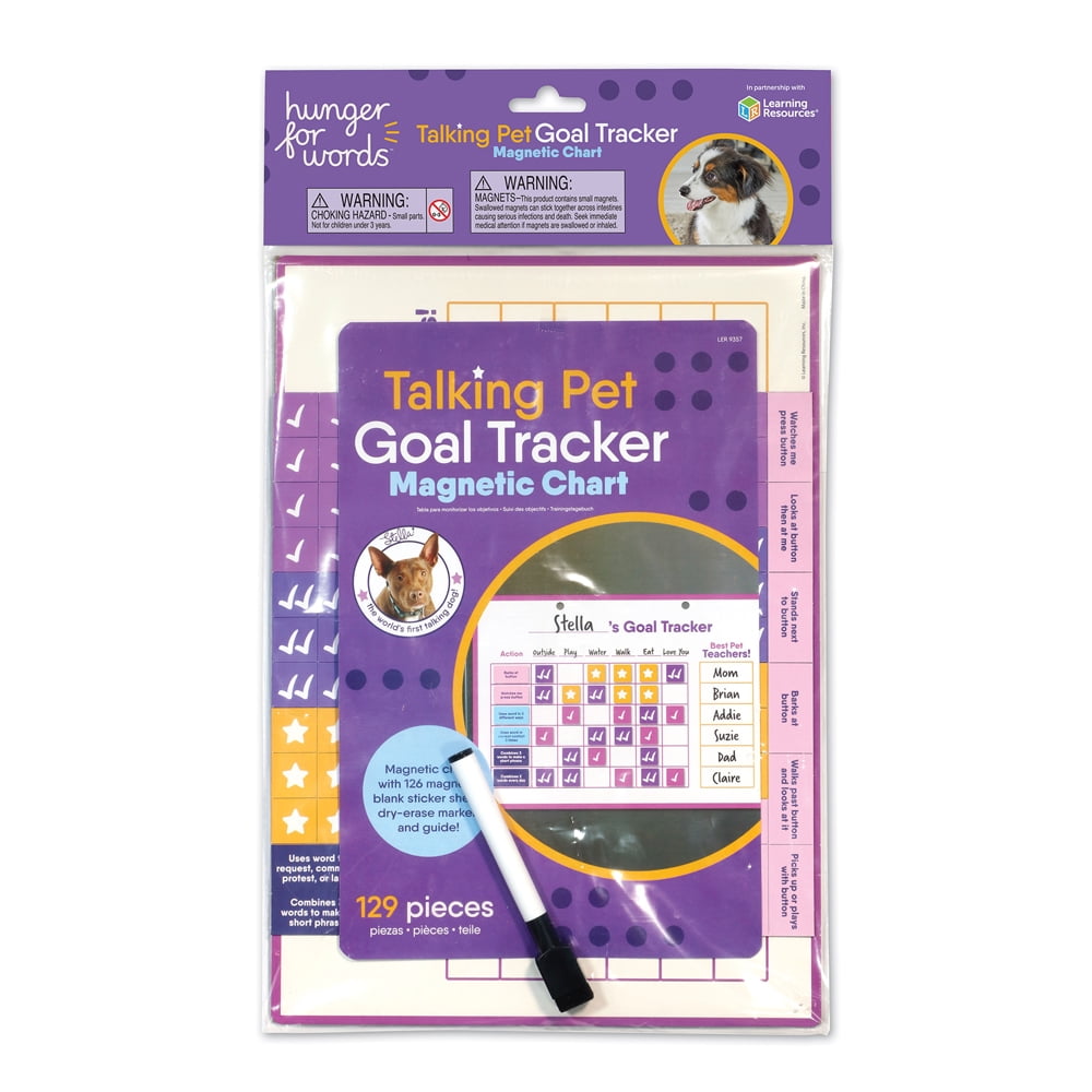 Hunger for Words Talking Pet Tracker - Dog Button Communication Tracker ...