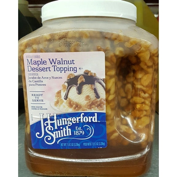 Hungerford Smith Maple Walnut Dessert Topping 3.26kg (7 lb 3 oz) | Maple Walnut Sauce