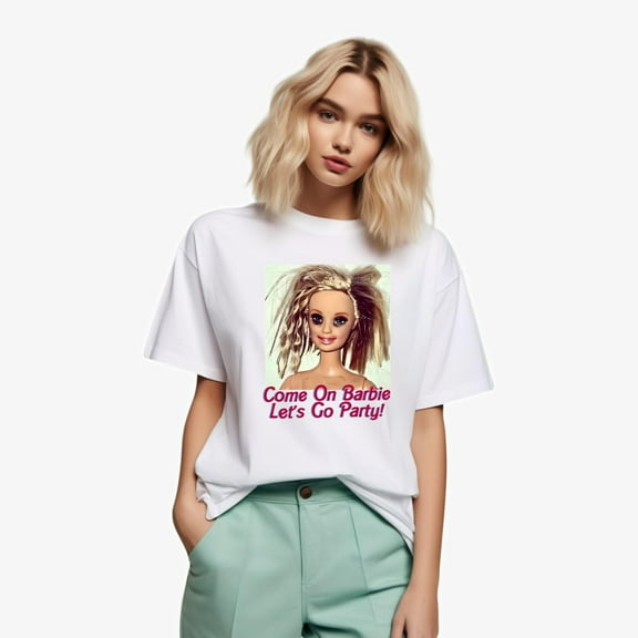Hungover Barbie Movie Come On Lets Go Party Funny T-Shirt, for men & women, up to size 5XL