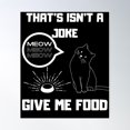 thumbnail image 1 of Hungry Cat Poster Wall Art, Modern Wall Decor For Living Room Bedroom, 12x18 UNFRAMED, 1 of 3