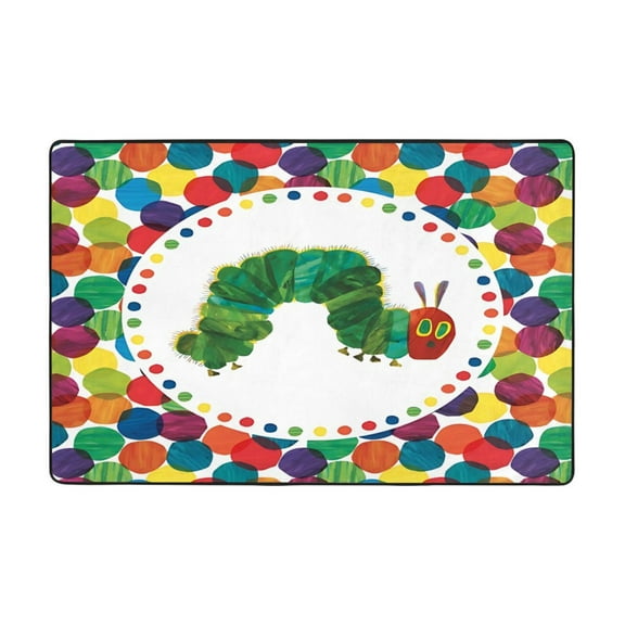 Spring Easter Rabbit Large Area Rugs 6x9 ft Carrot Bow Linen Texture ...