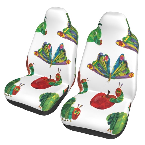 Hungry Caterpilla Car Seat Cover for Front Seat Cushion Protectors 2 Pcs Car Accessories Bucket Seat Covers