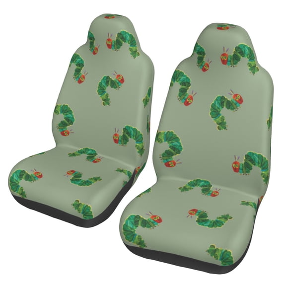 Hungry Caterpilla Car Seat Cover for Front Seat Cushion Protectors 2 Pcs Car Accessories Bucket Seat Covers