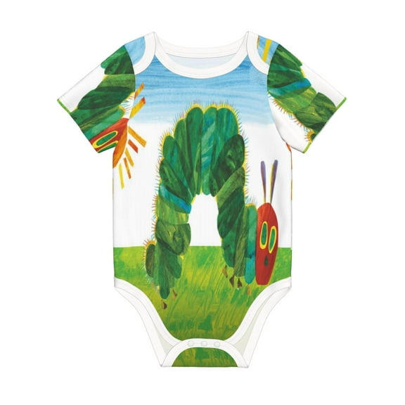 Hungry Caterpillar Jumpsuit Newborn Baby Bodysuit Infant Outfit 0-24Months Kids Short Clothes
