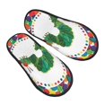 thumbnail image 1 of Hungry Caterpilla Slippers for Women Men Cotton Home Slippers Soft Fleece for Indoor Outdoor, 1 of 8