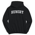thumbnail image 1 of Hungry Graphic Black Men's Cotton Pullover Hoodie, 1 of 1