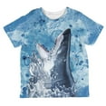 thumbnail image 1 of Hungry Great White Shark Breaching All Over Toddler T Shirt Multi 2T, 1 of 1