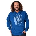 thumbnail image 1 of Hungry Humble Hustle Inspirational Unisex Plus Size Hoodie Brisco Brands 4X, 1 of 6